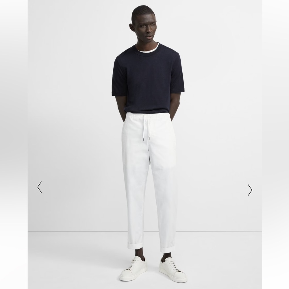 THEORY**NEVINS White Cotton Pants**XXL***$225 NWT